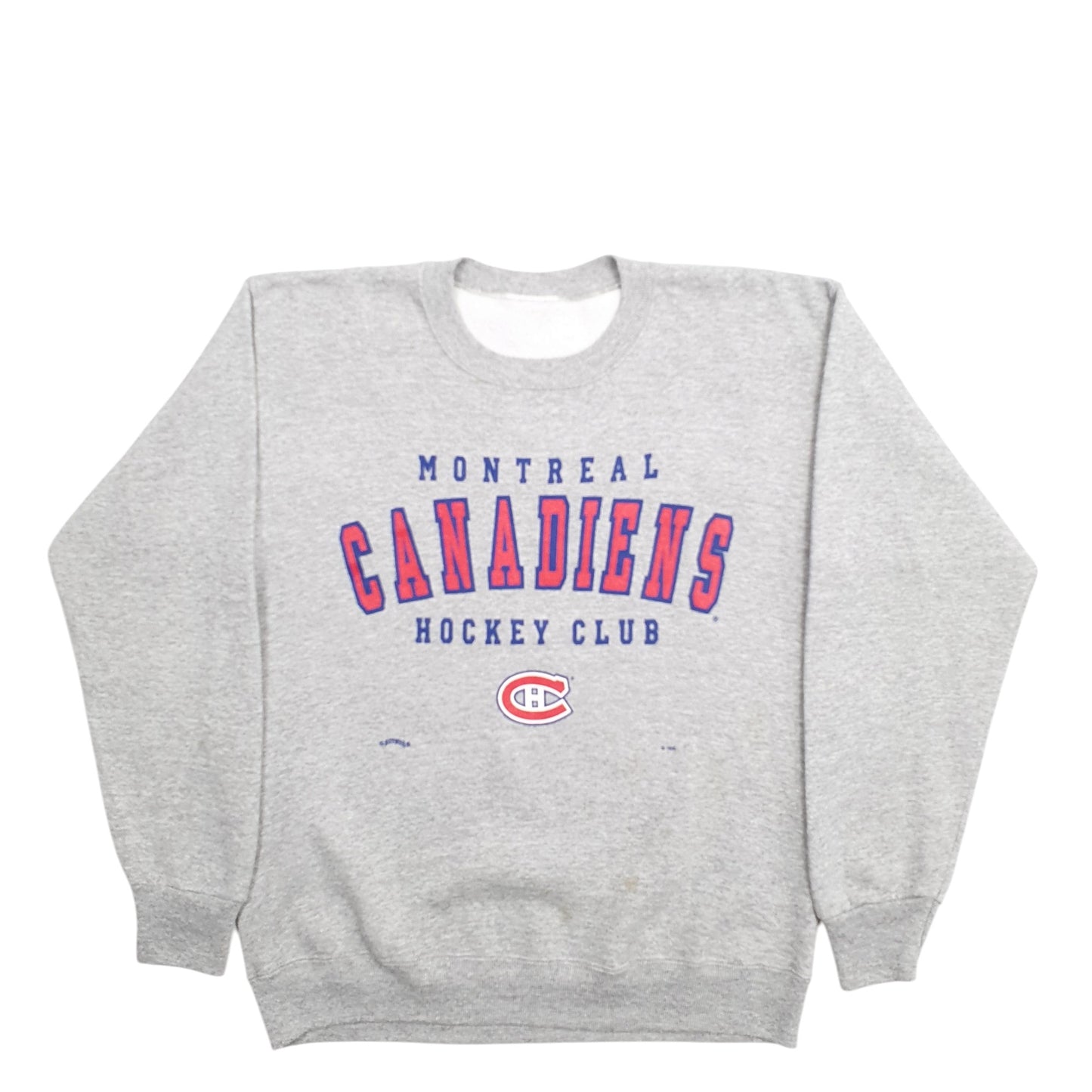Womens Grey Nutmeg Mills Montreal Canadiens Hockey Spellout Crewneck Jumper