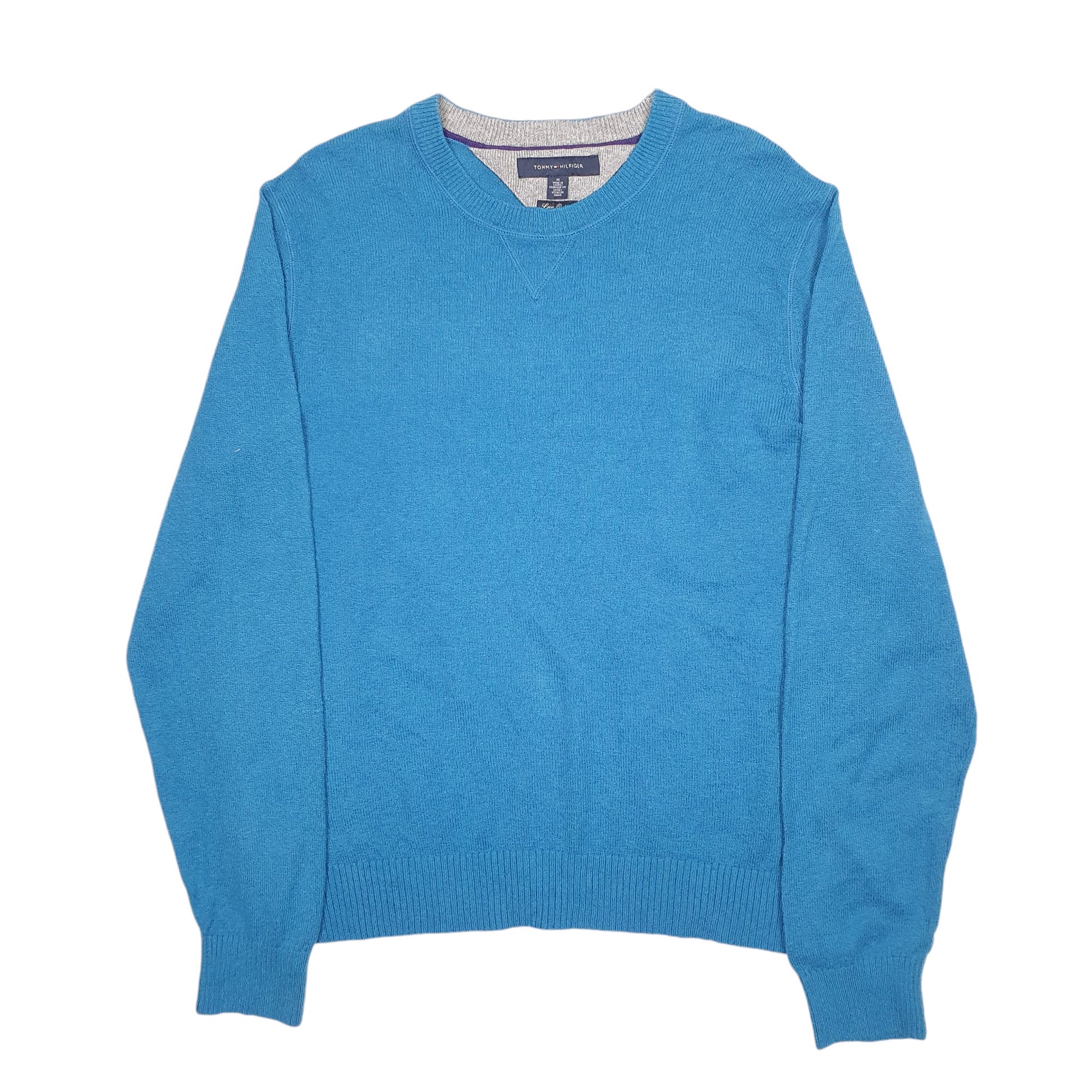 Mens Blue Tommy Hilfiger  Crewneck Jumper