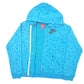 Womens Blue Nike Hoodie Polka Dot Full Zip Jumper