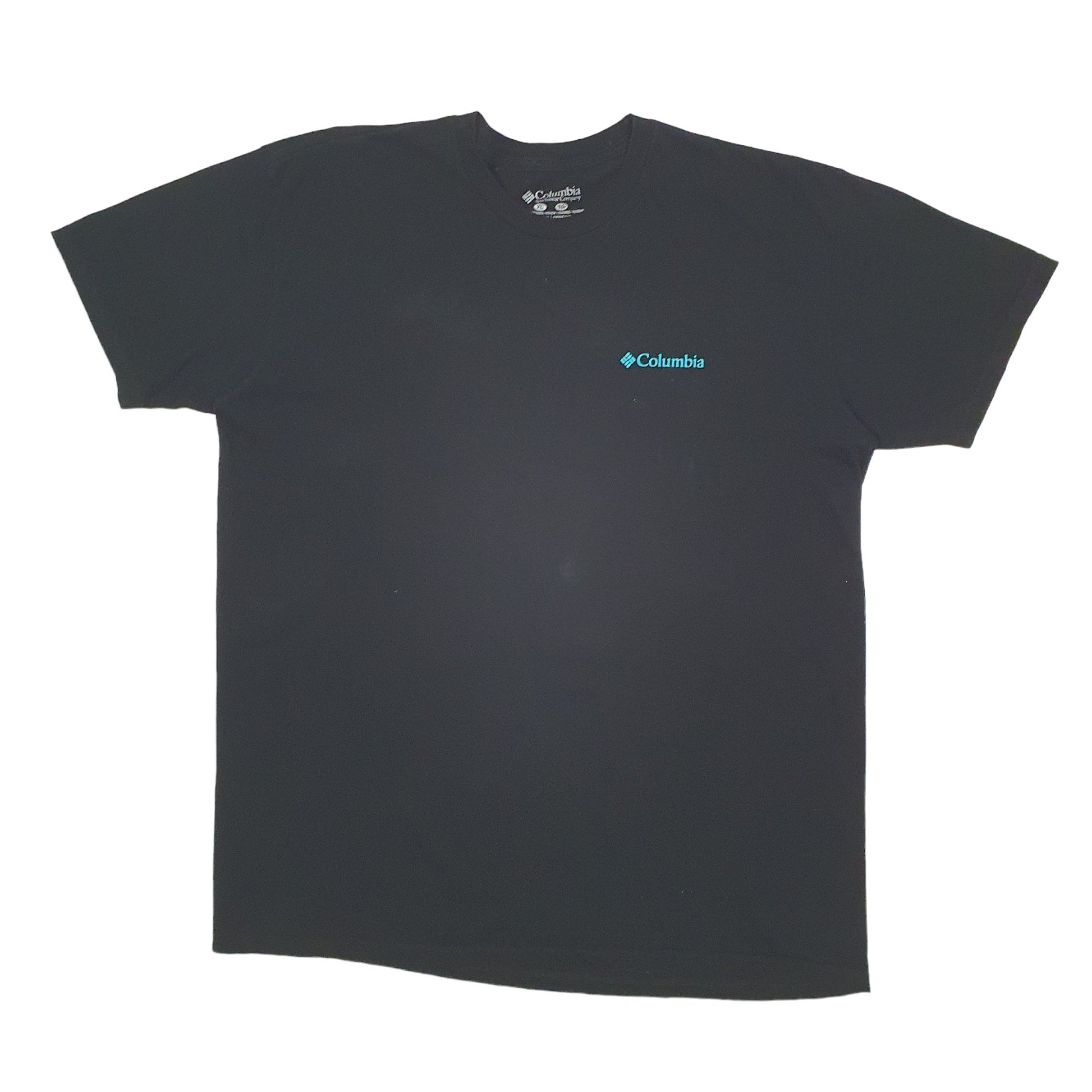 Mens Black Columbia Sportswear  Short Sleeve T Shirt