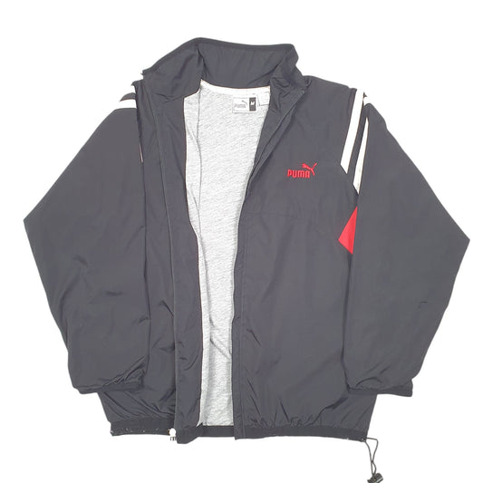 Womens Black Puma Lightweight  Coat