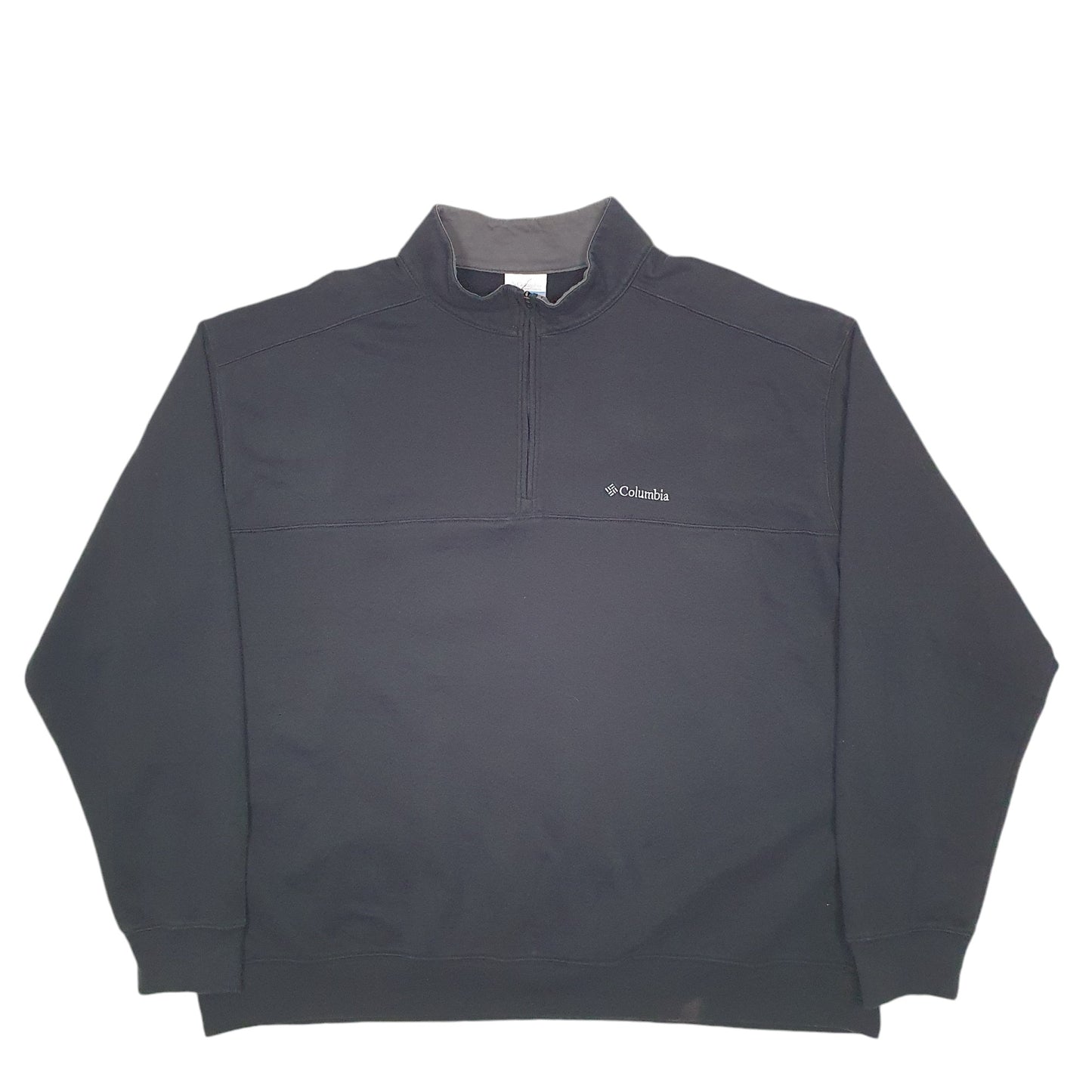 Mens Black Columbia Winter Layer Thermal Quarter Zip Jumper