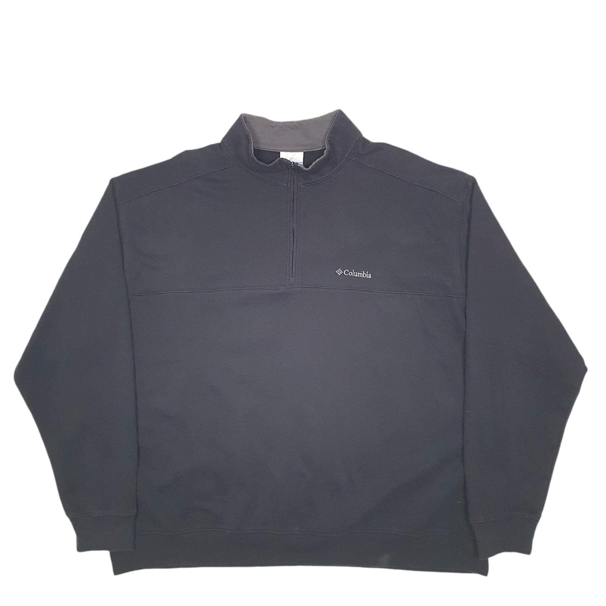 Mens Black Columbia Winter Layer Thermal Quarter Zip Jumper