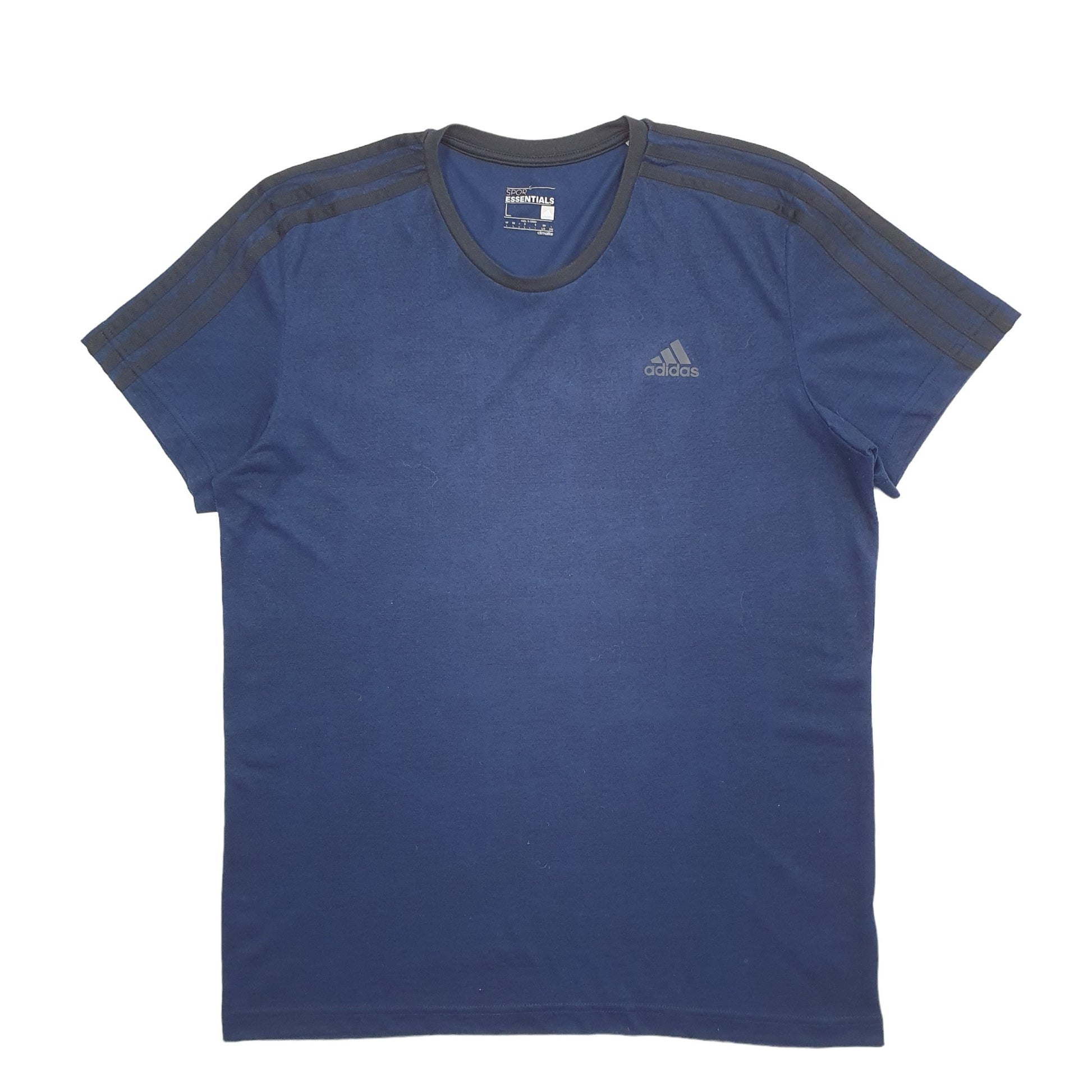 Mens Navy Adidas Climalite Short Sleeve T Shirt