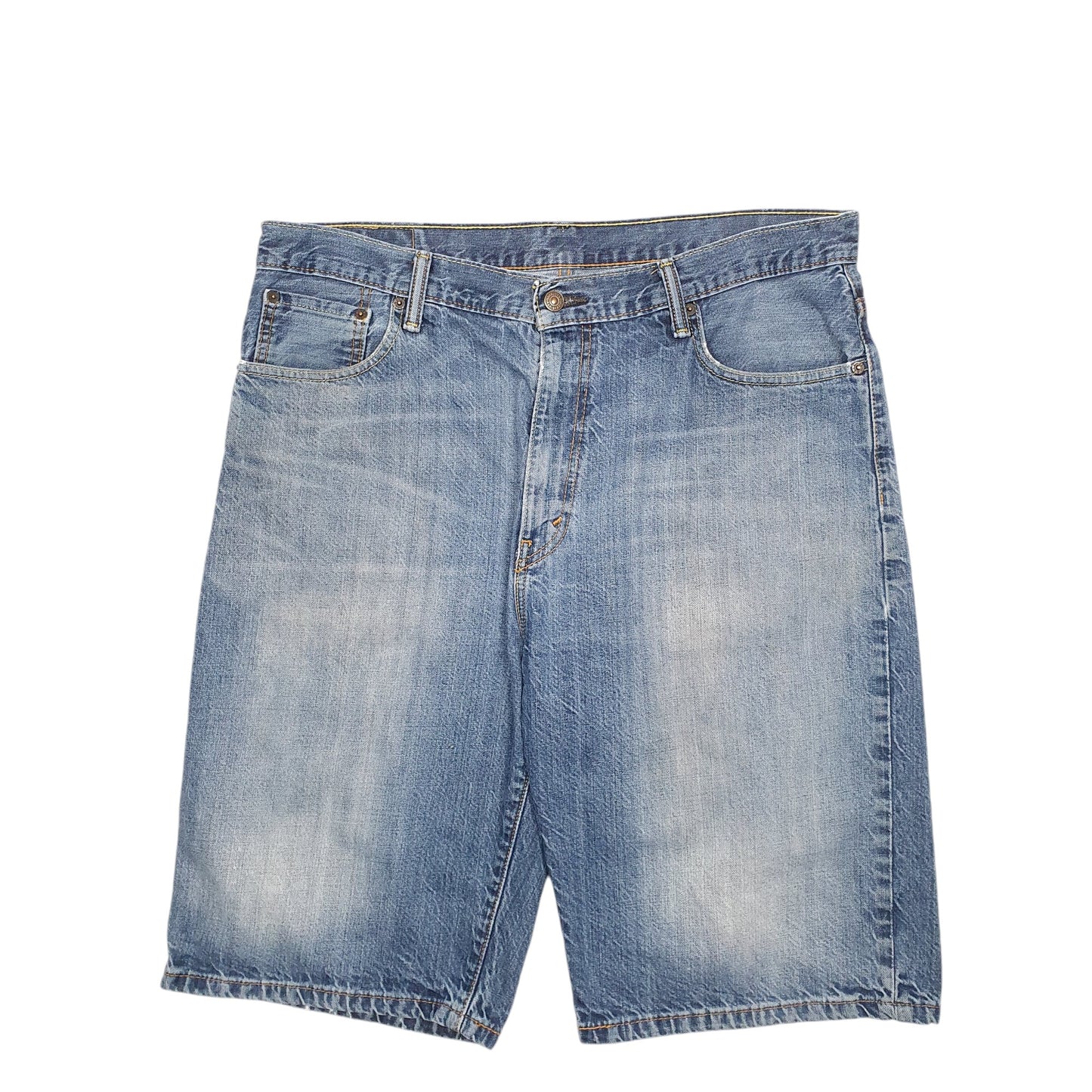 Mens Blue Levis Denim Jeans Jorts Denim Shorts