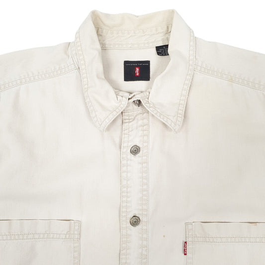 Mens Cream Levis  Long Sleeve Shirt