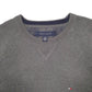 Mens Grey Tommy Hilfiger Knit Crewneck Jumper