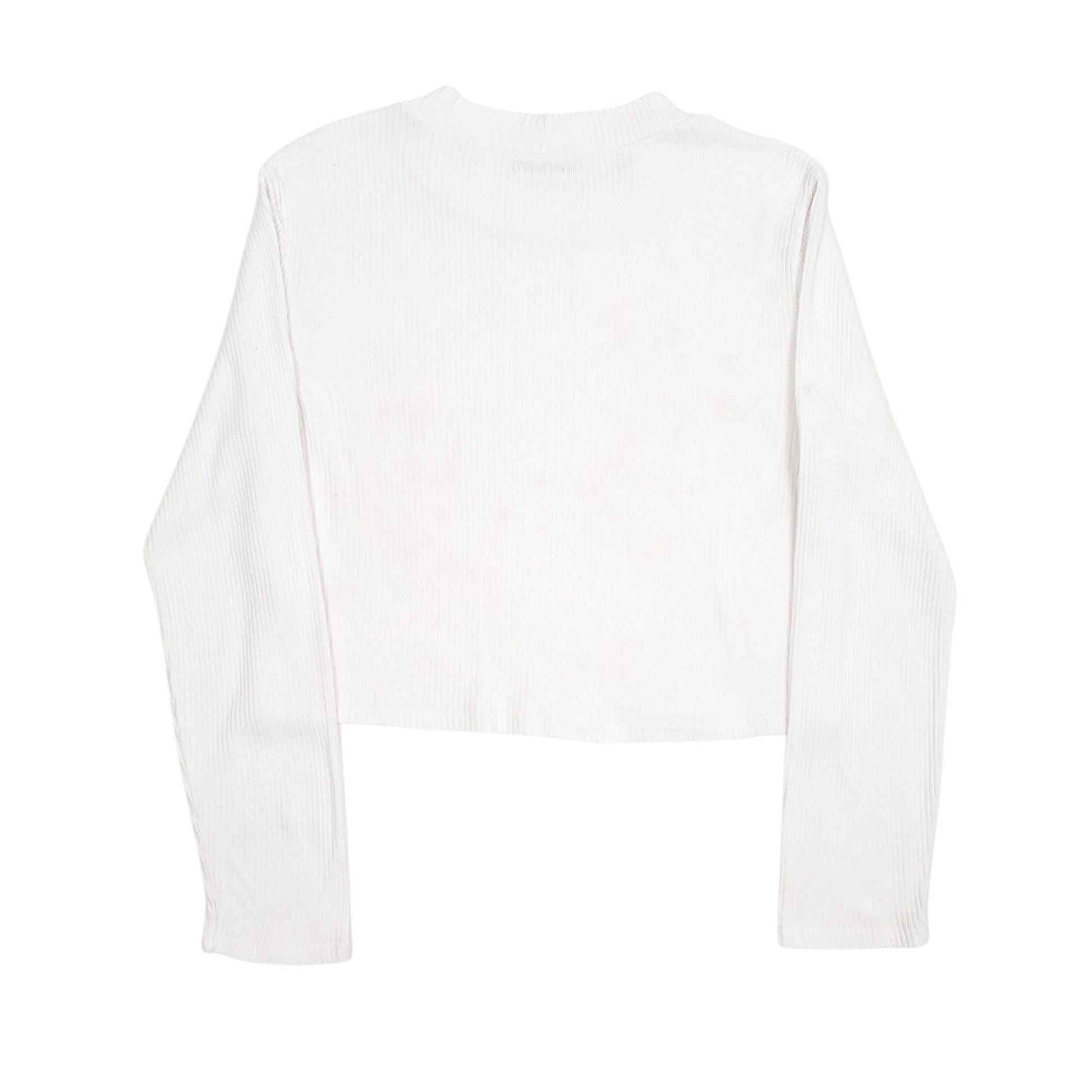 Womens White Eclipse Stretch Long Sleeve T Shirt