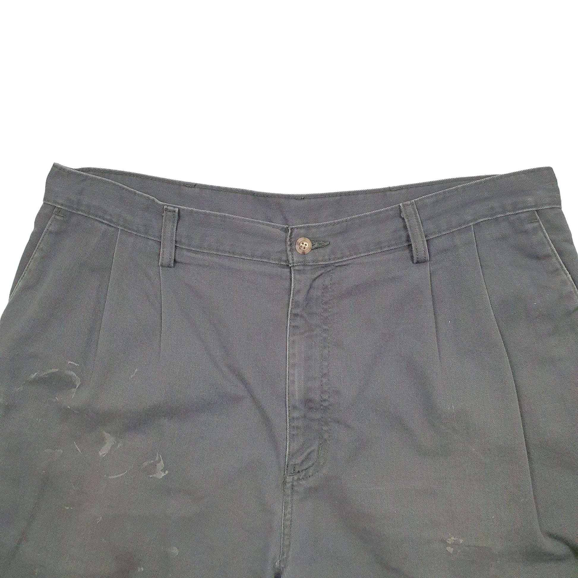 Mens Grey Carhartt Workwear Pleated Carpenter Shorts