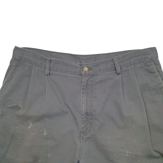 Mens Grey Carhartt Workwear Pleated Carpenter Shorts