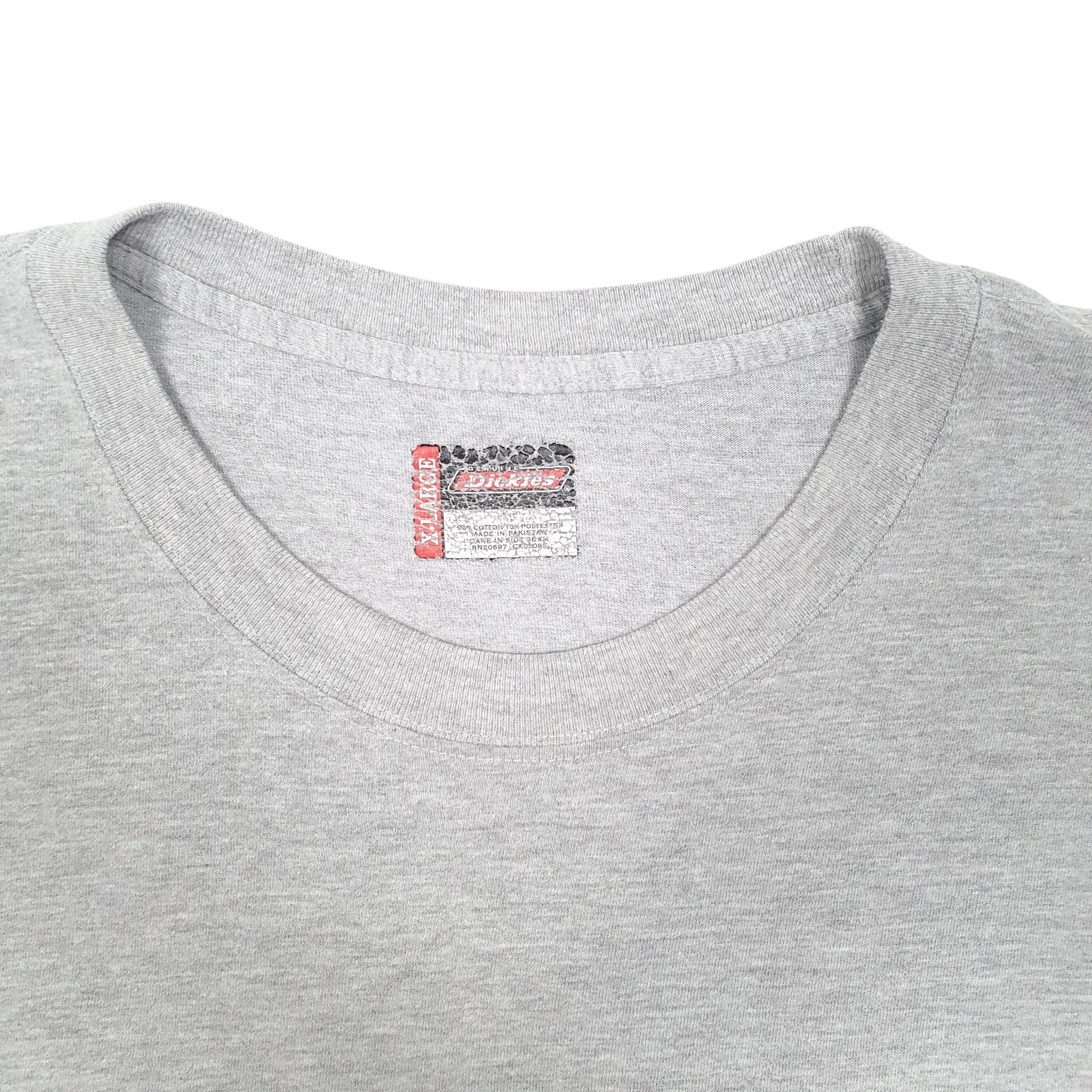 Mens Grey Dickies Pocket Workwear Short Sleeve T Shirt