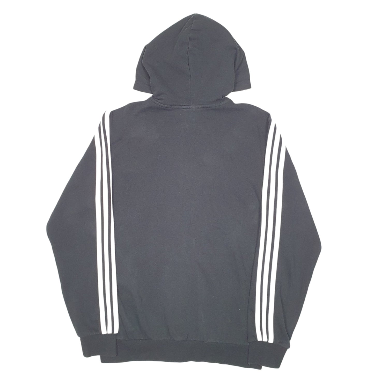 Mens Black Adidas Hoodie Full Zip Jumper