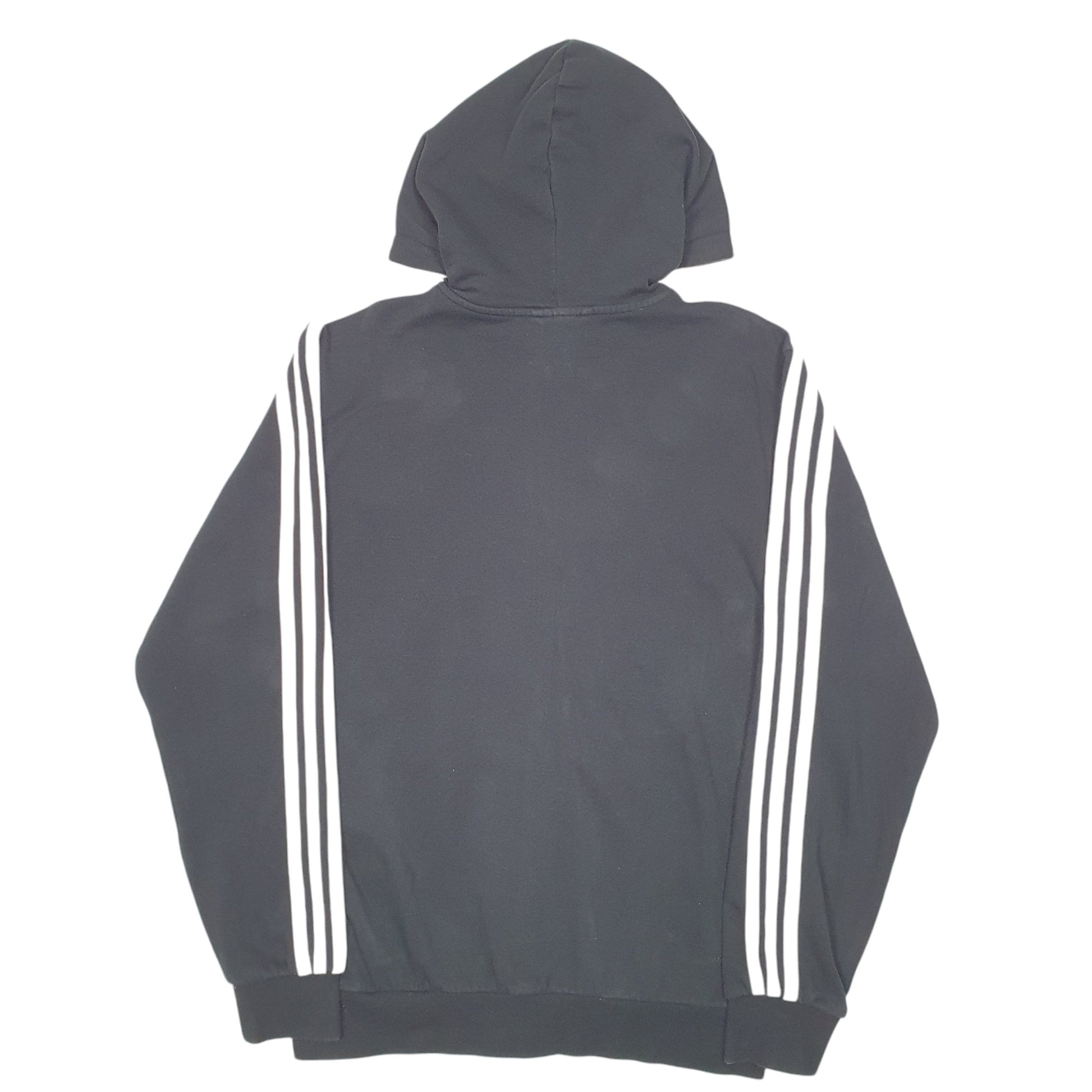 Mens Black Adidas Hoodie Full Zip Jumper