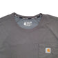 Mens Grey Carhartt Force Short Sleeve T Shirt