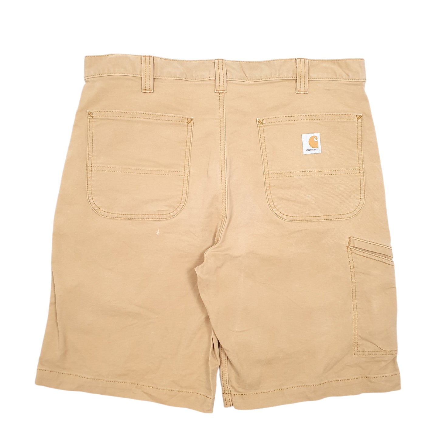 Mens Tan Carhartt Workwear Relaxed Carpenter Shorts
