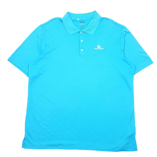 Mens Blue Adidas Active Puremotion Golf Kuali Lagoons Short Sleeve Polo Shirt