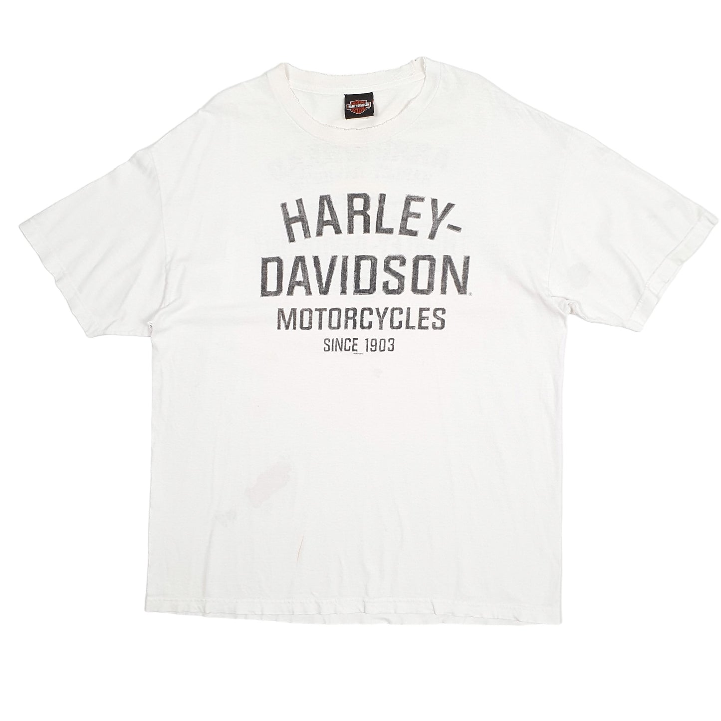 Mens White Harley Davidson Arrowhead Arizona Short Sleeve T Shirt