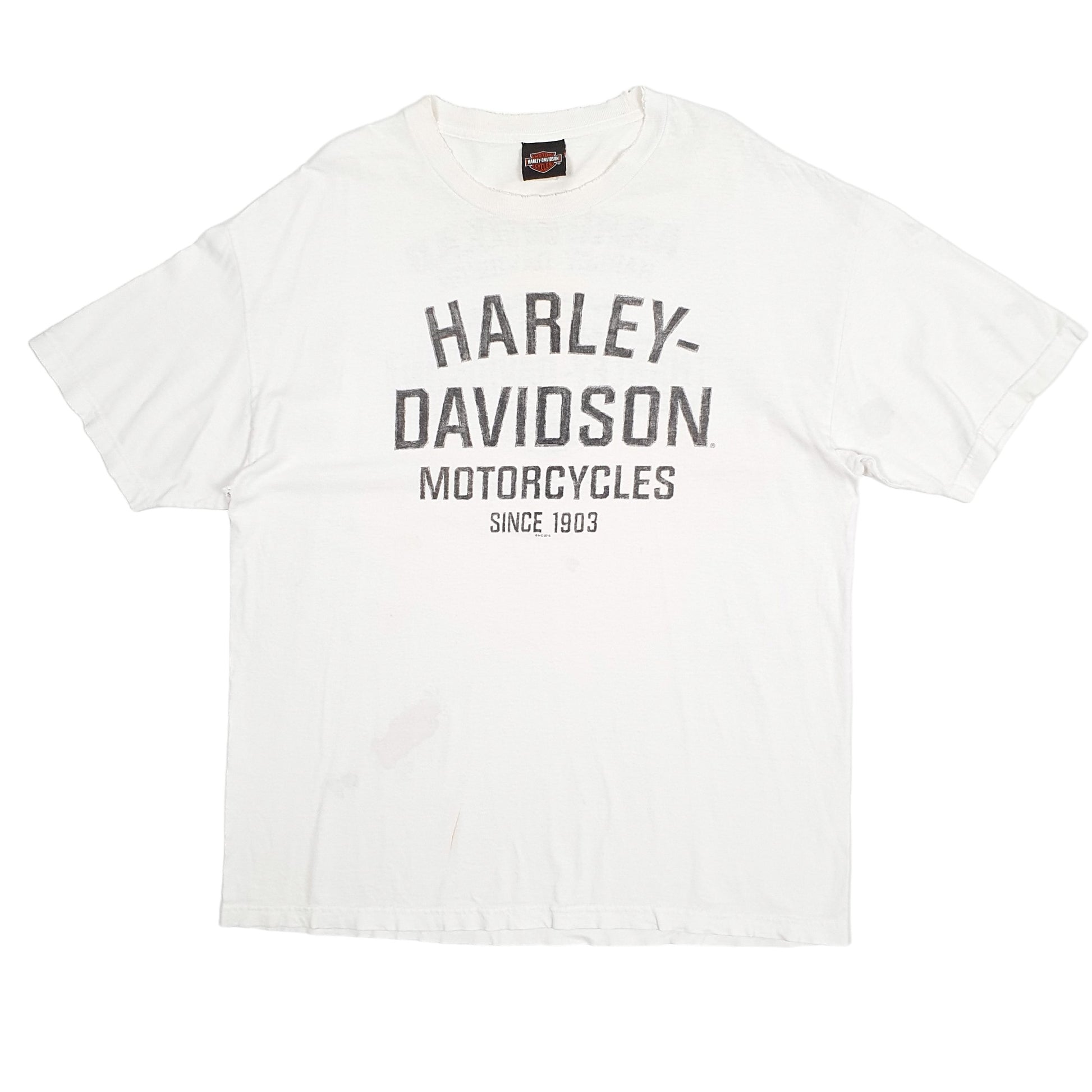 Mens White Harley Davidson Arrowhead Arizona Short Sleeve T Shirt