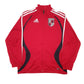 Mens Red Adidas Syracuse Football Club Active Wear Clima Cool Full Zip Jumper