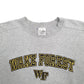 Mens Grey The Cotton Exchange Wake Forest Spellout Made In USA Vintage 90's Crewneck Jumper