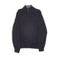 Mens Black Nautica Knitwear Quarter Zip Jumper