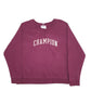 Womens Burgundy Champion Spellout Crewneck Jumper