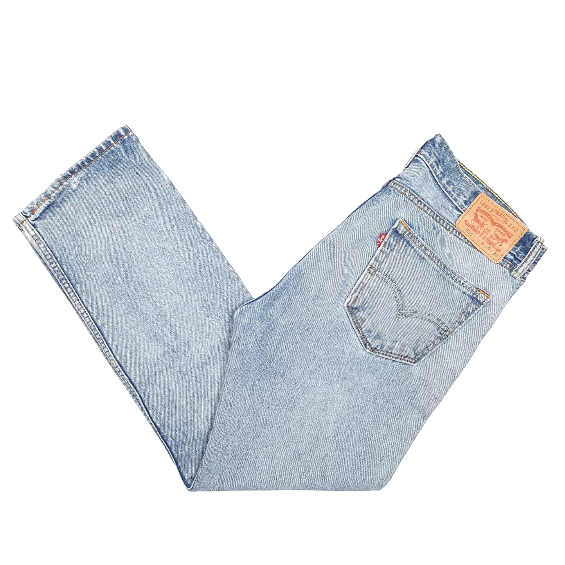 Mens Blue Levis  505 JeansW34 L30