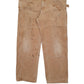 Mens Brown Carhartt R01 Made in USA Bib Overalls Duck Dungaree Trousers