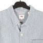 Mens Blue Levis Chambray Oxford Long Sleeve Shirt