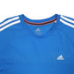 Mens Blue Adidas  Short Sleeve T Shirt