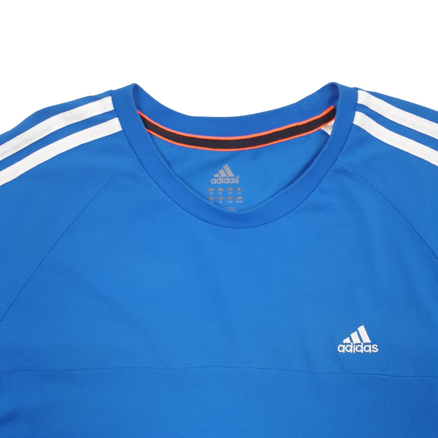 Mens Blue Adidas  Short Sleeve T Shirt