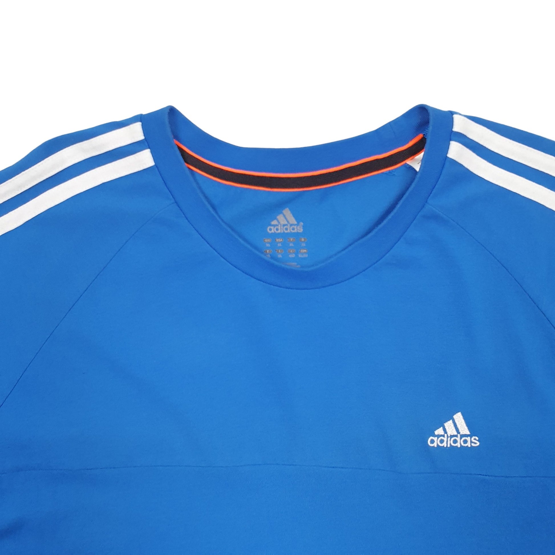 Mens Blue Adidas  Short Sleeve T Shirt