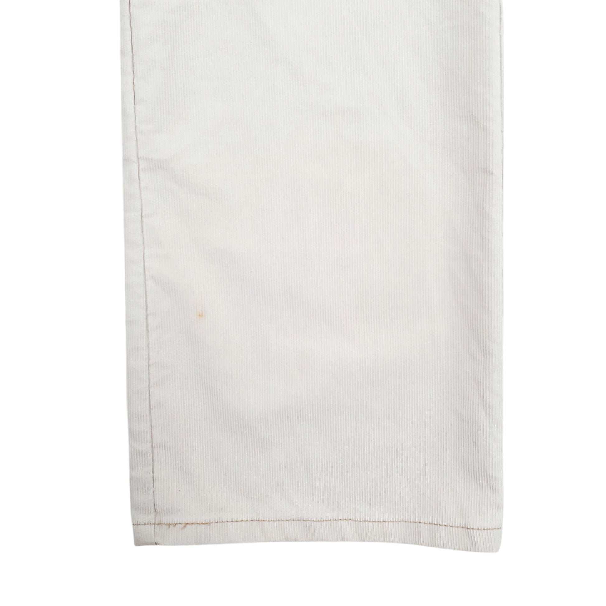 Mens Cream Levis 550 Corduroy Trousers