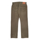 Mens Khaki Levis Straight Corduroy Trousers