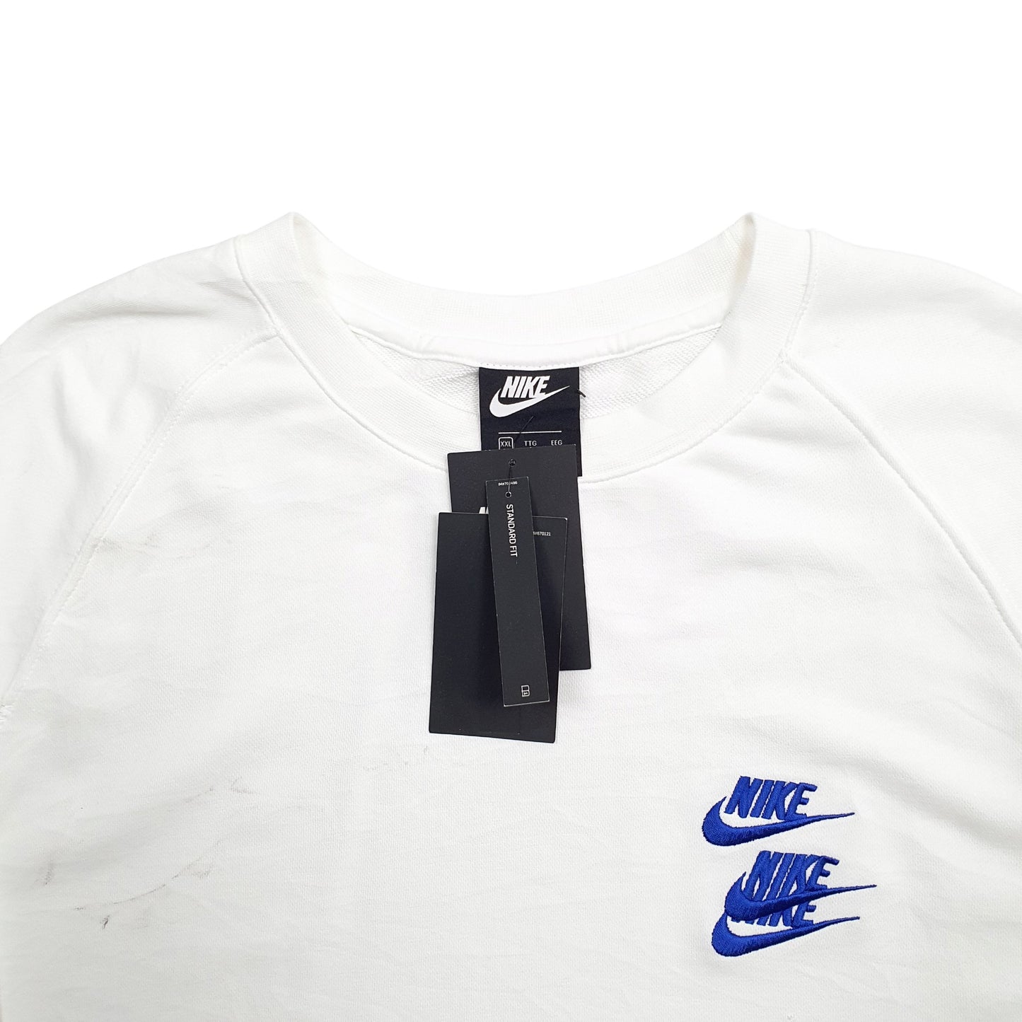 Mens White Nike Goddess Of Victory Crewneck Jumper