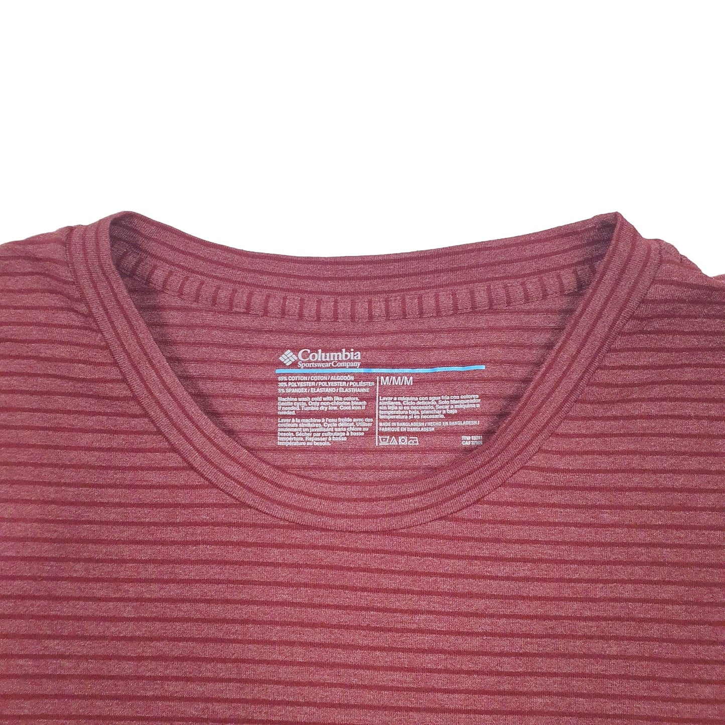 Mens Burgundy Columbia Sportswear  Long Sleeve T Shirt