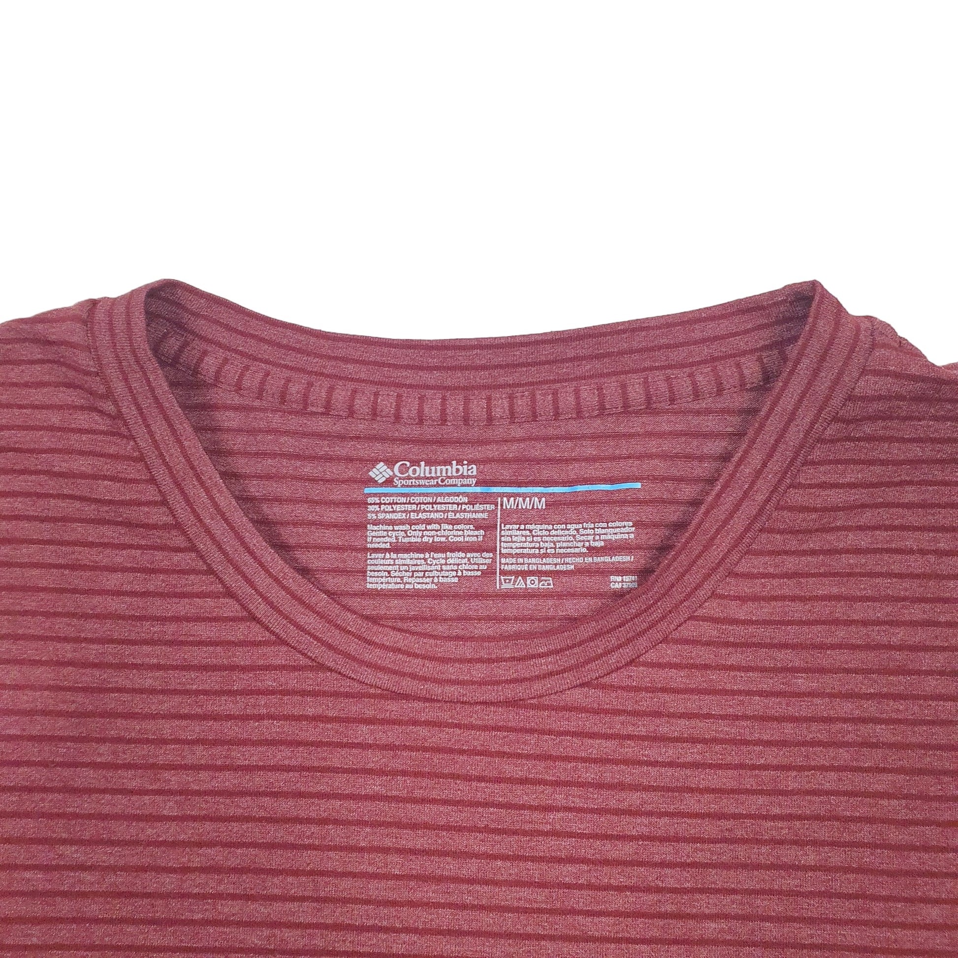 Mens Burgundy Columbia Sportswear  Long Sleeve T Shirt