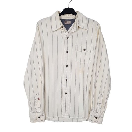 Mens Cream Tommy Hilfiger Heritage Long Sleeve Shirt