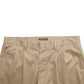 Mens Beige Dockers Double Pleated Chino Trousers