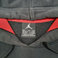 Mens Black Nike Air Jordan Spellout Hoodie Jumper