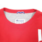 Mens Red Champion Script Crewneck Jumper