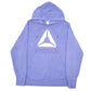 Mens Purple Reebok Spellout Hoodie Jumper