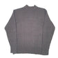 Mens Grey Brubaker Knit Cable Rib V Neck Jumper