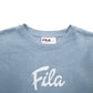 Womens Blue Fila Spellout Crewneck Jumper