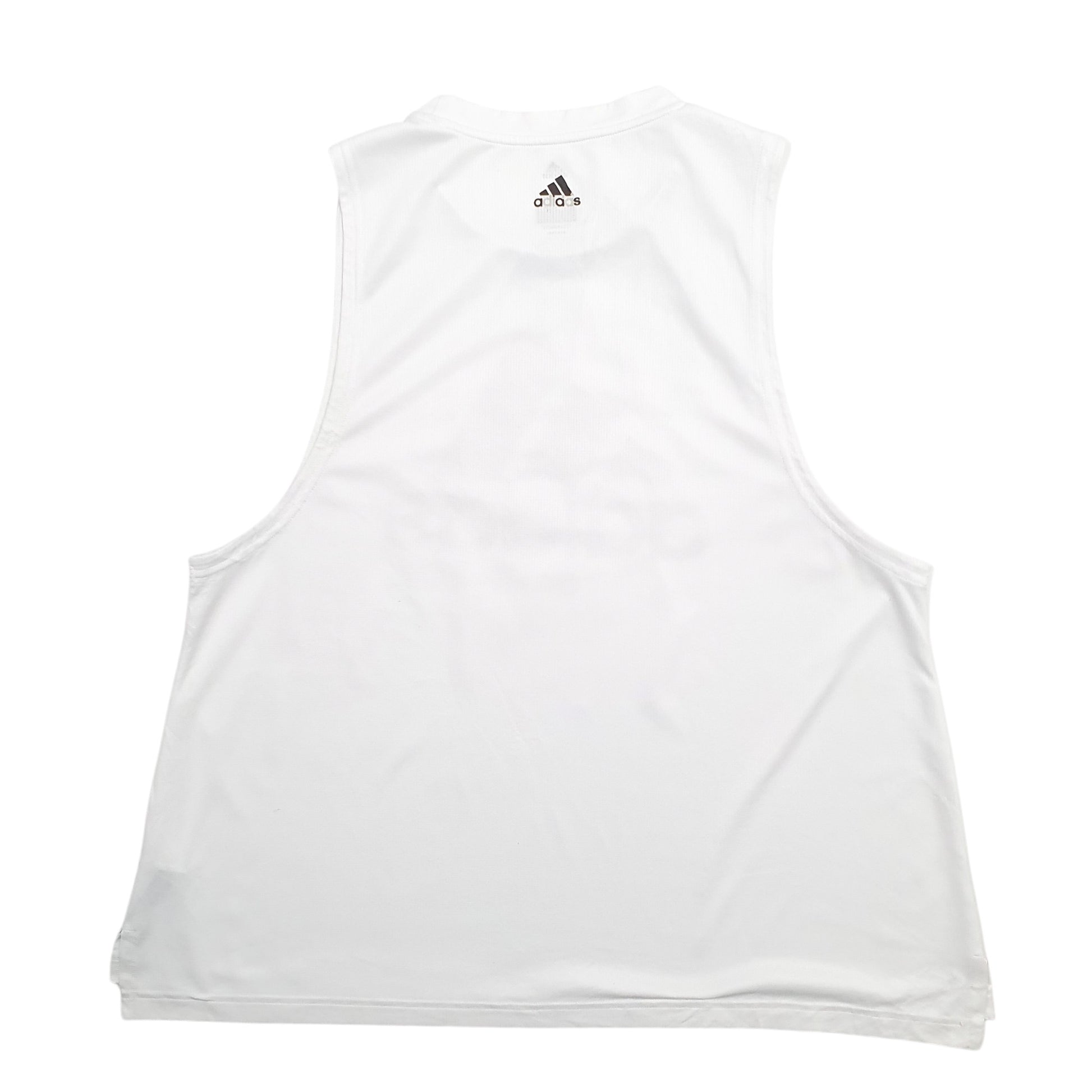Womens White Adidas  Short Sleeve T Shirt