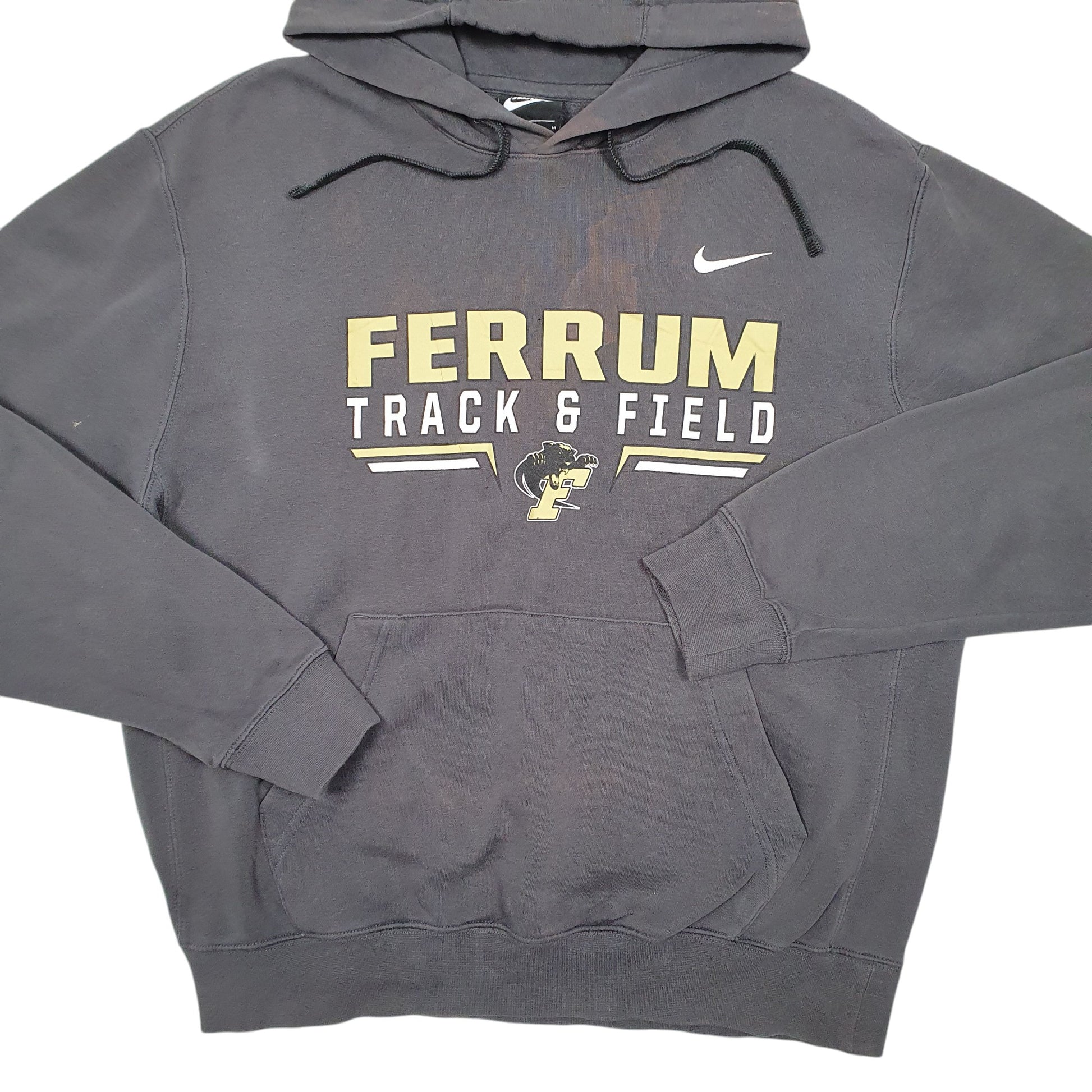 Mens Grey Nike Ferrum Track & Field USA Spellout Hoodie Jumper