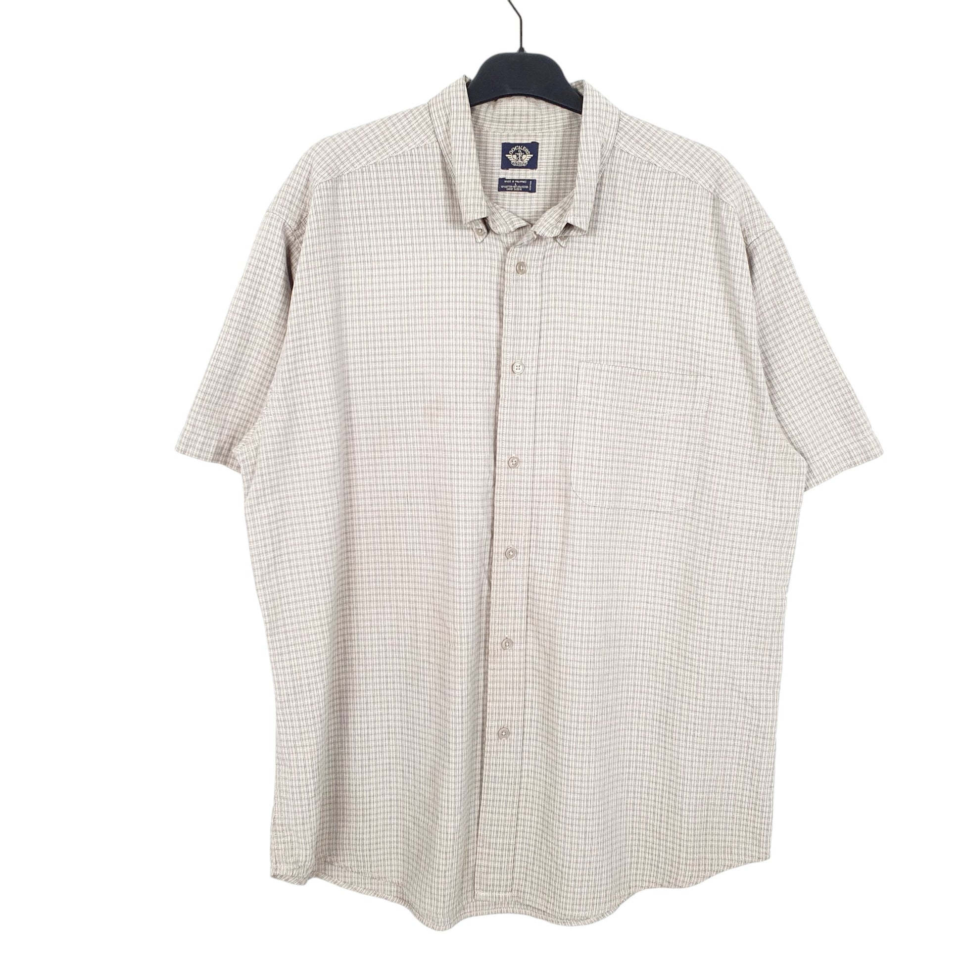 Mens Beige Dockers LS & CO Short Sleeve Shirt