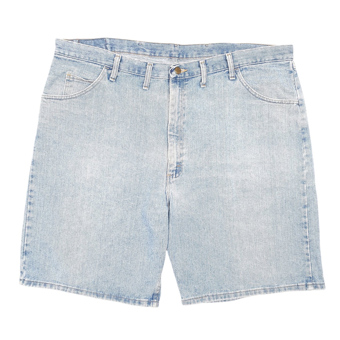 Mens Blue Wrangler Denim Jeans Jorts Relaxed Baggy Denim Shorts