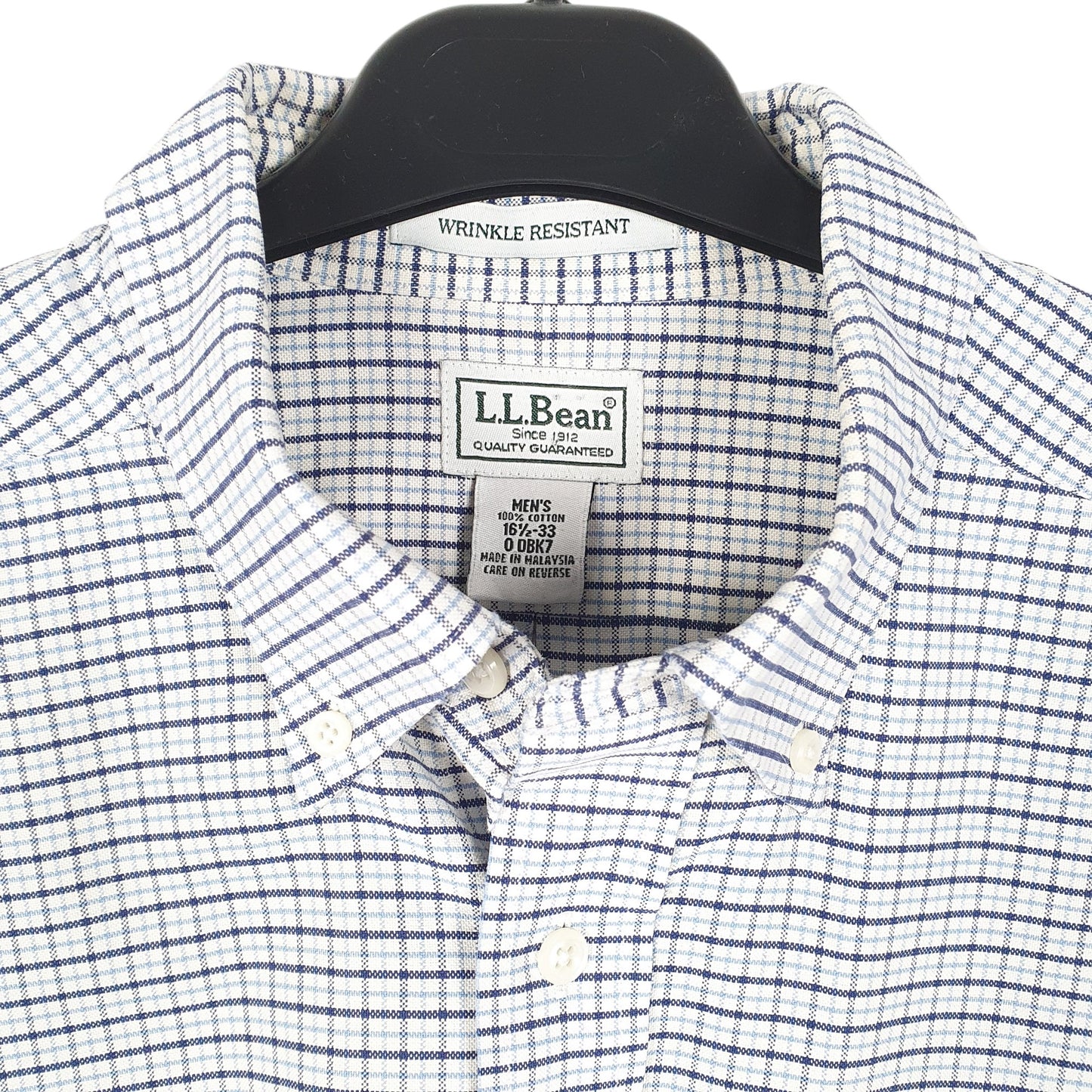 Mens White L.L.Bean  Long Sleeve Shirt