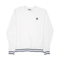 Mens White Fila  Crewneck Jumper
